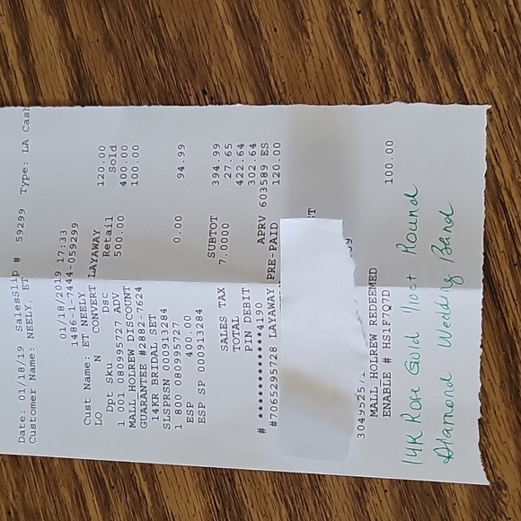 14K Rose gold bridal set Size 5 Reasonable offers will be considered. - Picture 7 of 8